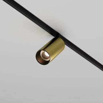 Диммируемый трековый магнитный светодиодный светильник 5W 3000К-6000К TR032-4-5W3K-M-DS-BBS чёрный/латунь Dim Smart Focus Led Exility Maytoni