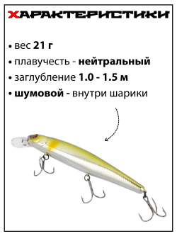 Воблер Минноу MAGSQUAD, 128 мм, 21 г, цвет #02