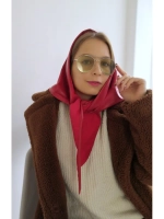 Косынка из экокожи кожаная женская