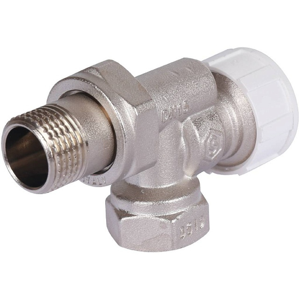 Клапан термостатический осевой STOUT - 1/2" x 1/2" (ВР/НР-американка, PN10, Tmax 110°C)