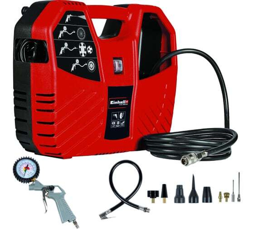 Компрессор электрический.,безмасляный Einhell TC-AC 180/8 OF (220В 1,1кВт 8Атм 180л/м)