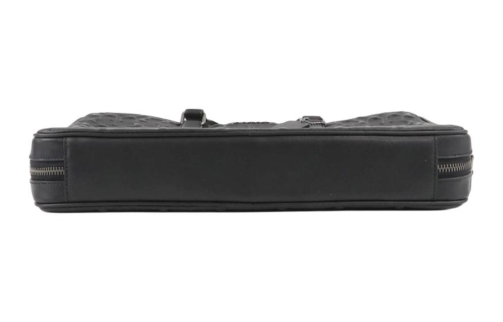 COACH Graham Calfskin Briefcase, Shoulder Bag Large Men"s Black