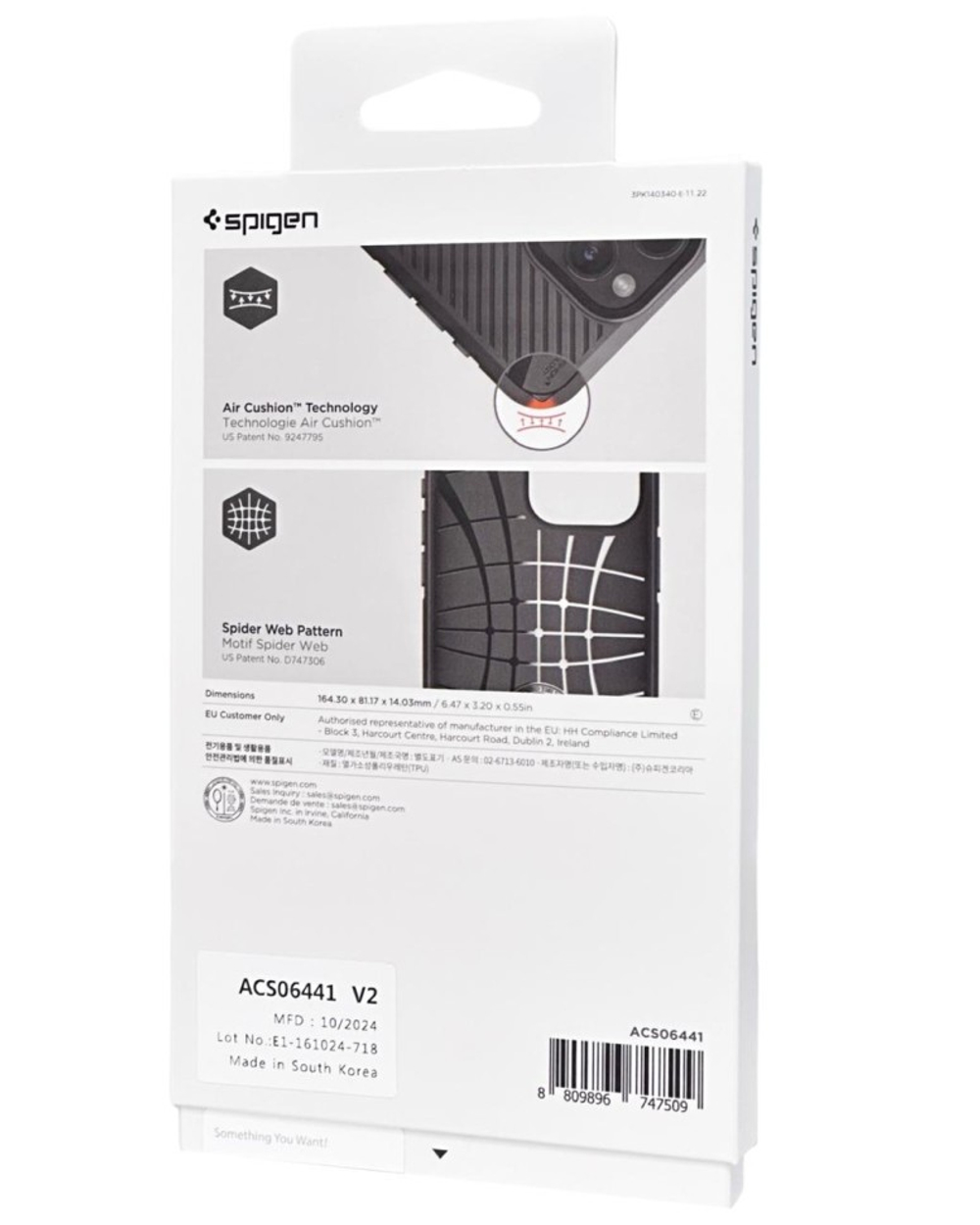 Накладка для i-Phone 15 Pro Max Spigen Core Armor (ACS06441) матовый черный