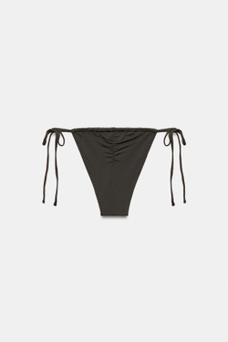 ZARA ПЛАВКИ-БИКИНИ С ЗАВЯЗКАМИ, КОРИЧНЕВЫЙ