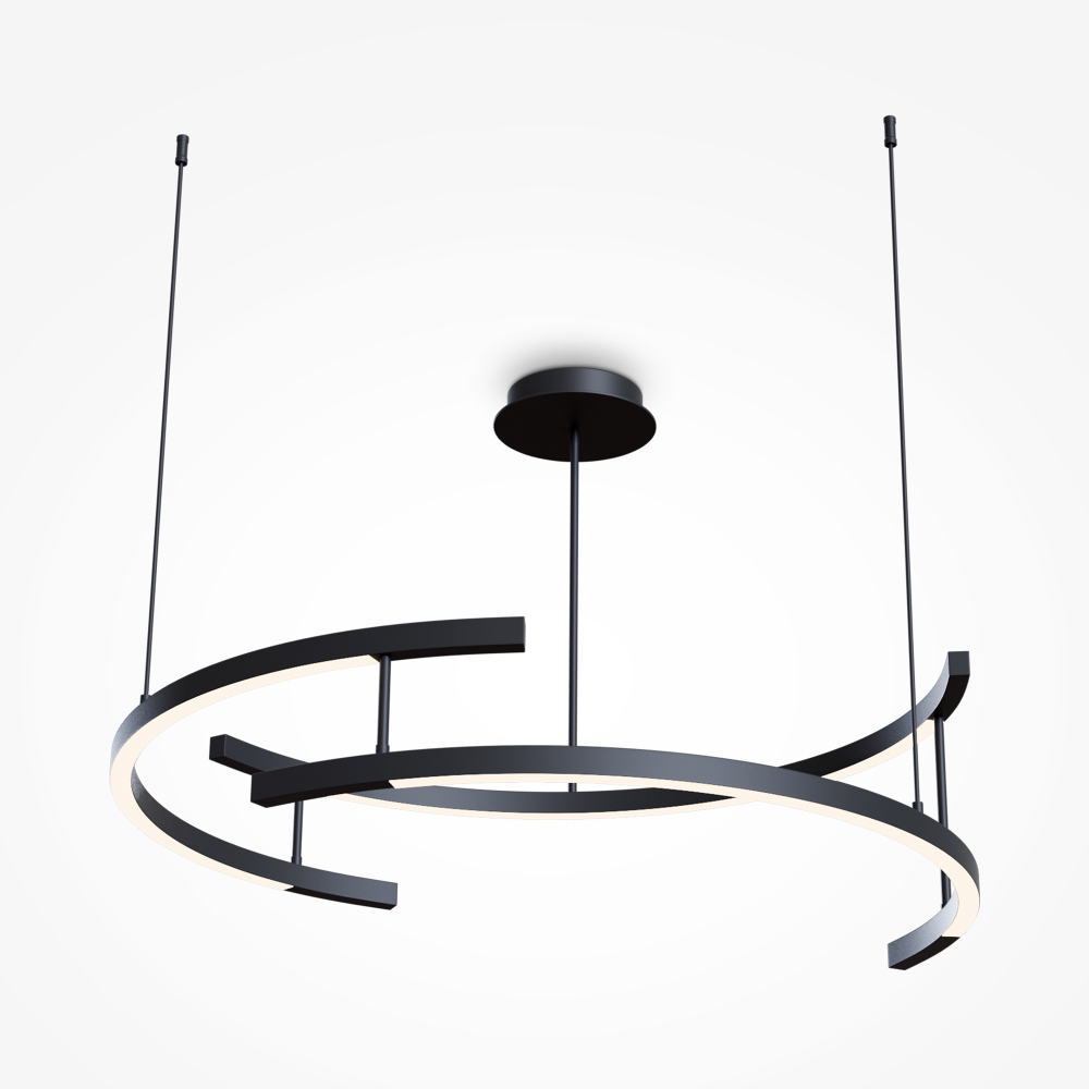 Подвесная светодиодная люстра Maytoni Line MOD016PL-L52BK