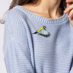 Звонкий голосок / Ringing voice,  brooch, Yellow,