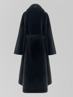 Шуба Classic Fashion 3152 со скрытыми застежками и поясом