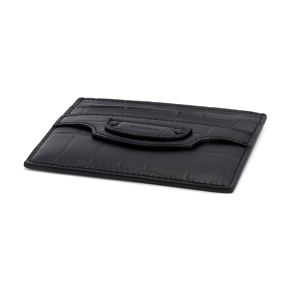 Balenciaga Neo Classic Cow Leather Card Holder Card Holder Women"s Black
