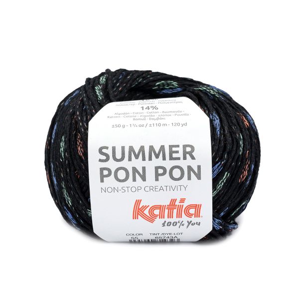 Пряжа Katia (Катя) Summer Pon Pon / уп.10 мот. по 50 г, 110 м, 1359.55