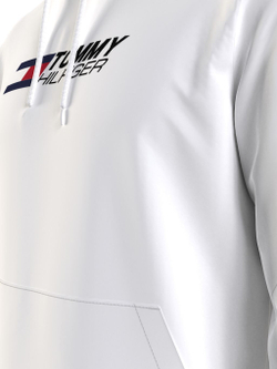 Мужская теннисная кофта Tommy Hilfiger Essentials Hoody - white