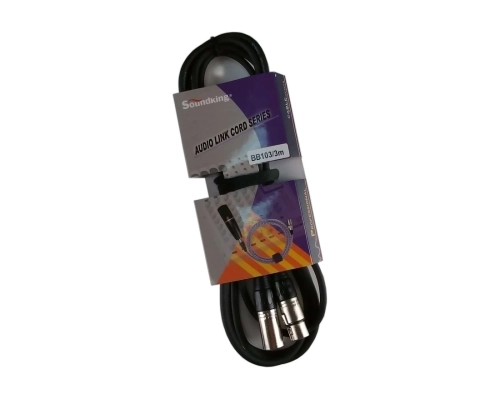 Кабель микрофонный Soundking BB103-3M XLR-XLR