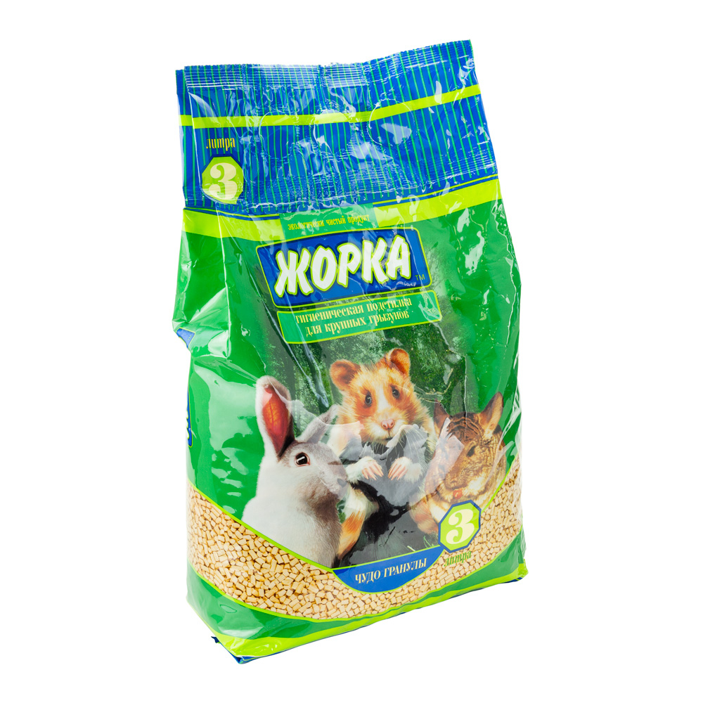 Жорка Чудо-гранулы подстилка гигиеническая для грызунов 10мм 3 л