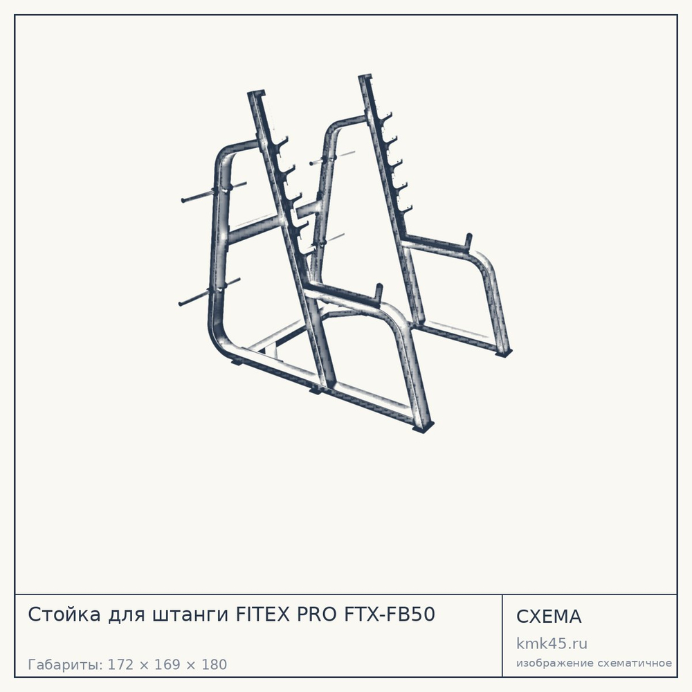 Стойка для штанги FITEX PRO FTX-FB50 — от 81 000 ₽