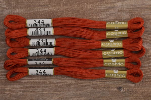 Мулине Lecien Cosmo, цв. 0344 / 6 мот. по 8 метров, в 6 сложений