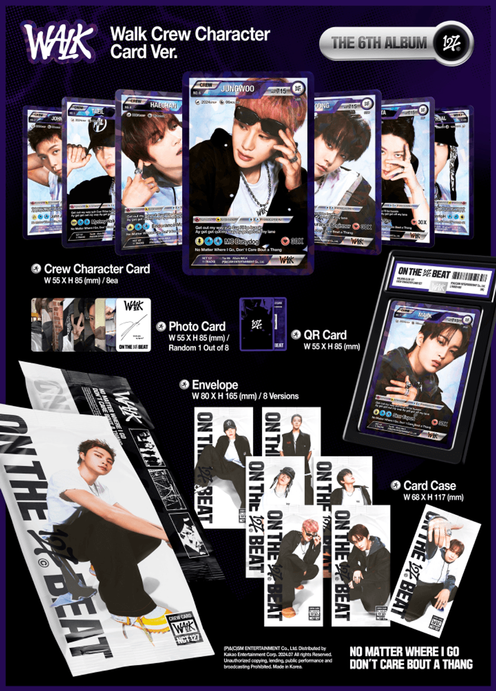[Альбом] NCT 127 - WALK (Walk Crew Character Card Ver.)