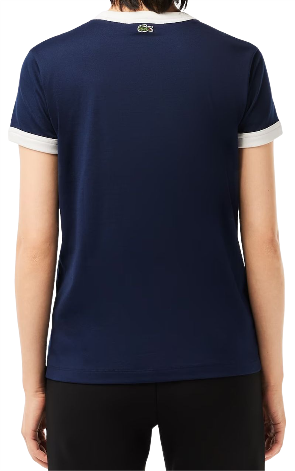 Женская теннисная футболка Lacoste Slim Fit Cotton Tennis T-Shirt - небесный