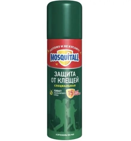 MOSQUITALL - Аэрозоль "Защита от клещей" 150мл, блок 12шт.