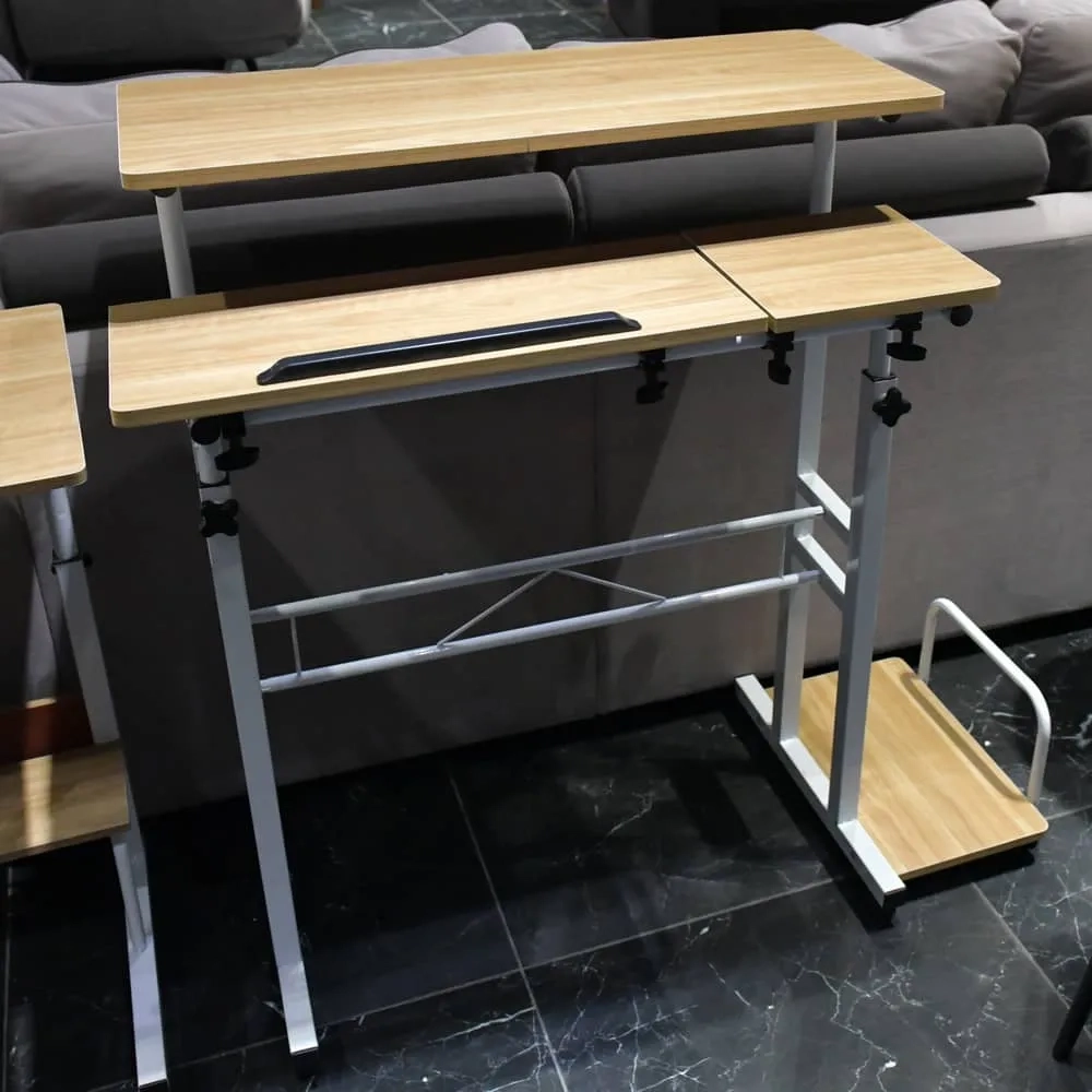 Стол Bradex Home многофункциональный Shuttle 80х58х80-130см, светлое дерево, белый
