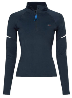 Женская Кофта теннисная Tommy Hilfiger Slim Rflective Thermal Jacket Long Sleeve - Бирюзовый