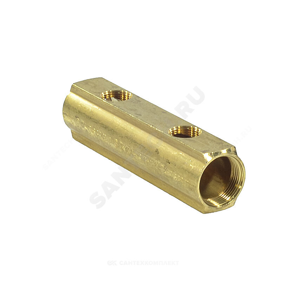 Коллектор латунь 1 1/4" ВР/ВР на 5 вых 3/4" ВР м/о 100мм R582A Giacomini R582AY005