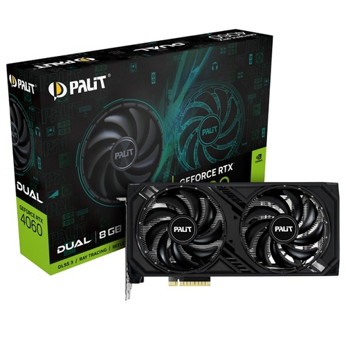 Видеокарта Palit GeForce RTX 4060 DUAL 8GB (NE64060019P1-1070D)
