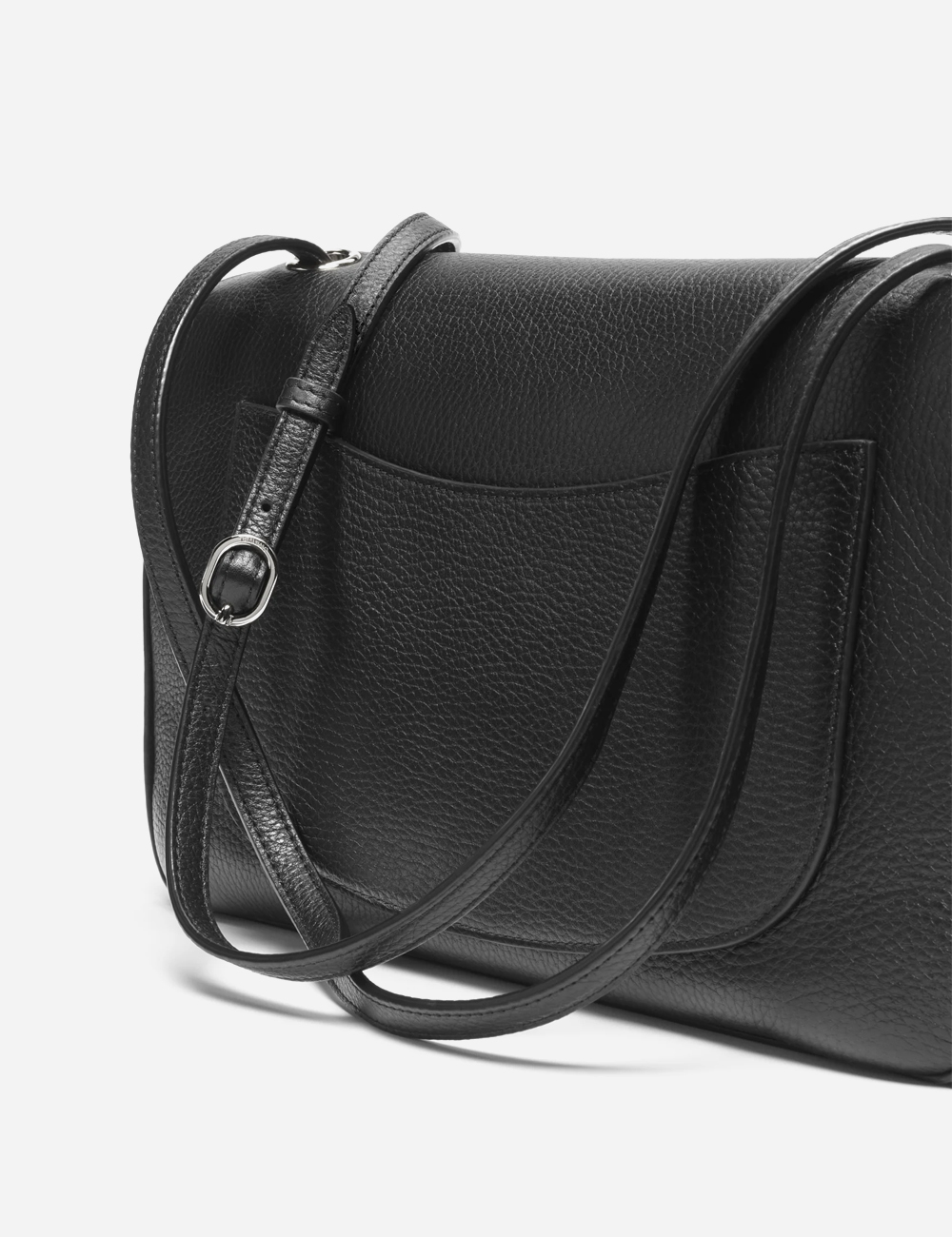 Сумка Chanel Maxi Flapbag Grained Calfskin & Silver Metal "Black"