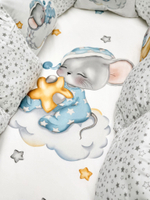 Детское постельное белье BUBO BABY "MILKY DREAMS" для новорожденных 17 предметов