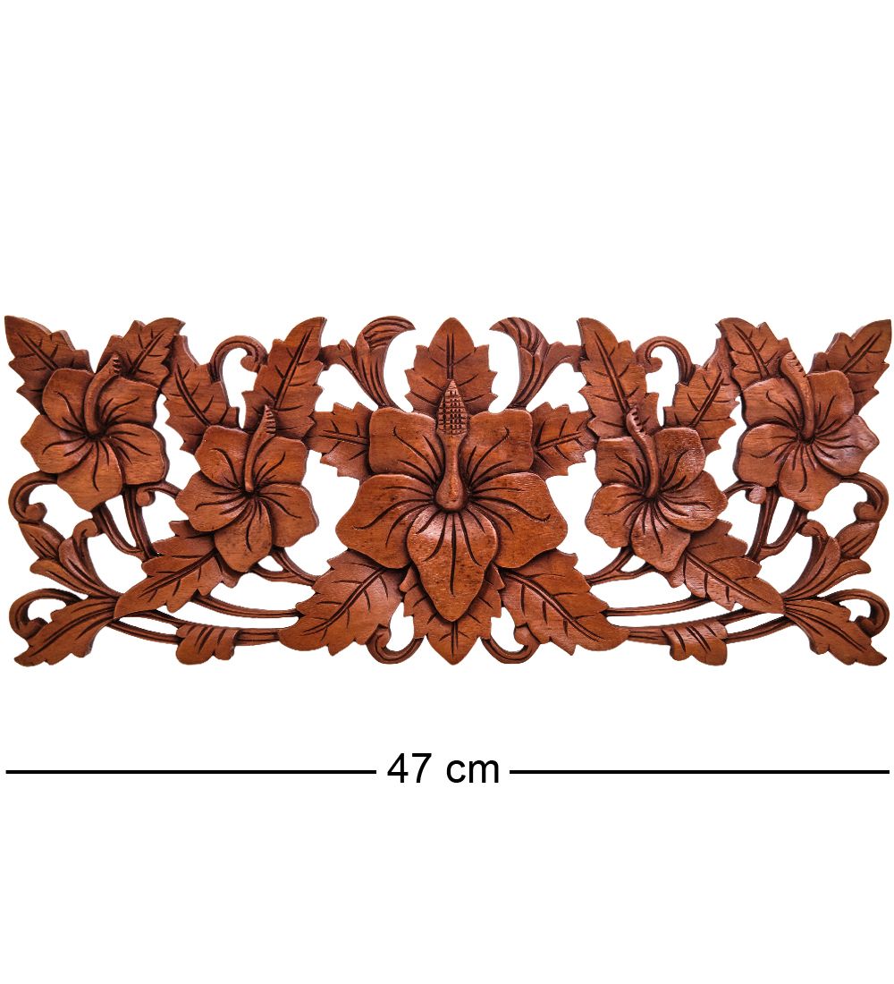 Decor and Gift 17-128 Панно резное «Цветы» (суар, о.Бали)