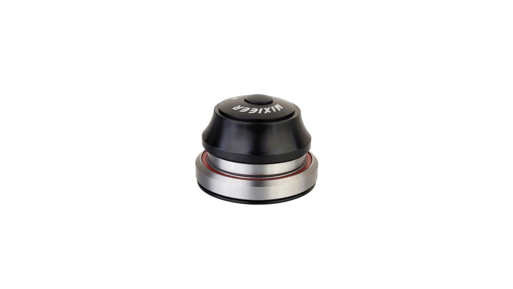Рулевая колонка MIXIEER, 1-1/8"-1.5", безрезьбовая, IS 41.8 / 28.6  IS 39.8/30 0, подшипники 52 x 45°x 45°+52 X 45°X 45°, с якорем, высота 18.5мм, черная