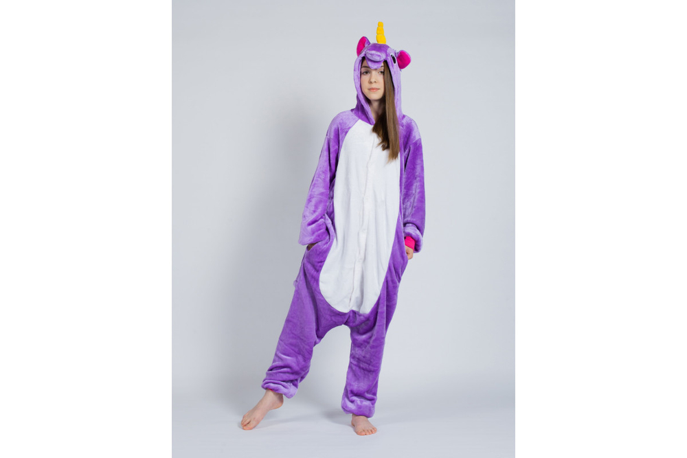 Кигуруми FunFur Единорог Фиолетовый S