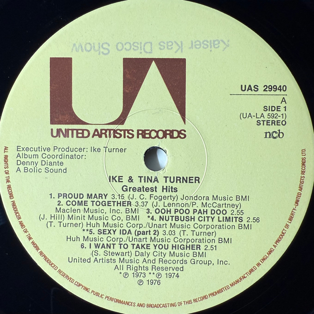 Ike & Tina Turner - Greatest Hits (Швеция 1976г.)