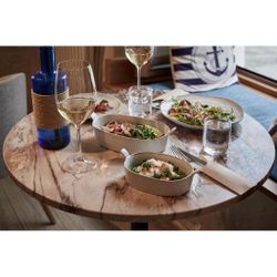 Блюдо овальное 15*8 см h4 см 200 мл для закусок Gray Oval Bucket с ручками Frutti di Mare P.L. [1]