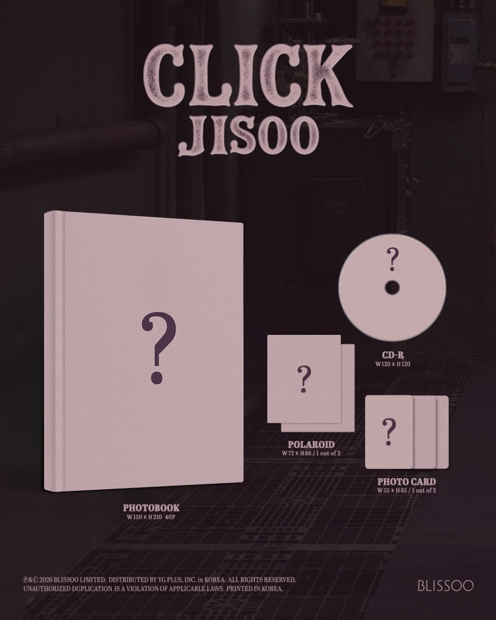 Альбом JISOO - Single Album [CLICK] PHOTOBOOK VER.
