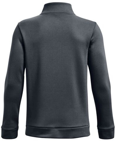 Детская толстовка Under Armour Boys' Armour Fleece 1/4 Zip — серый/черный