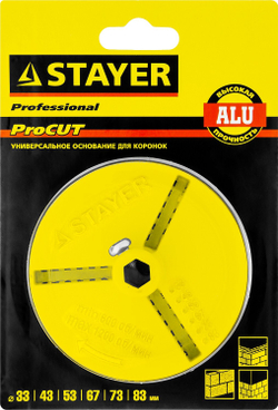 STAYER основание - державка для кольцевых коронок, Professional (33346)