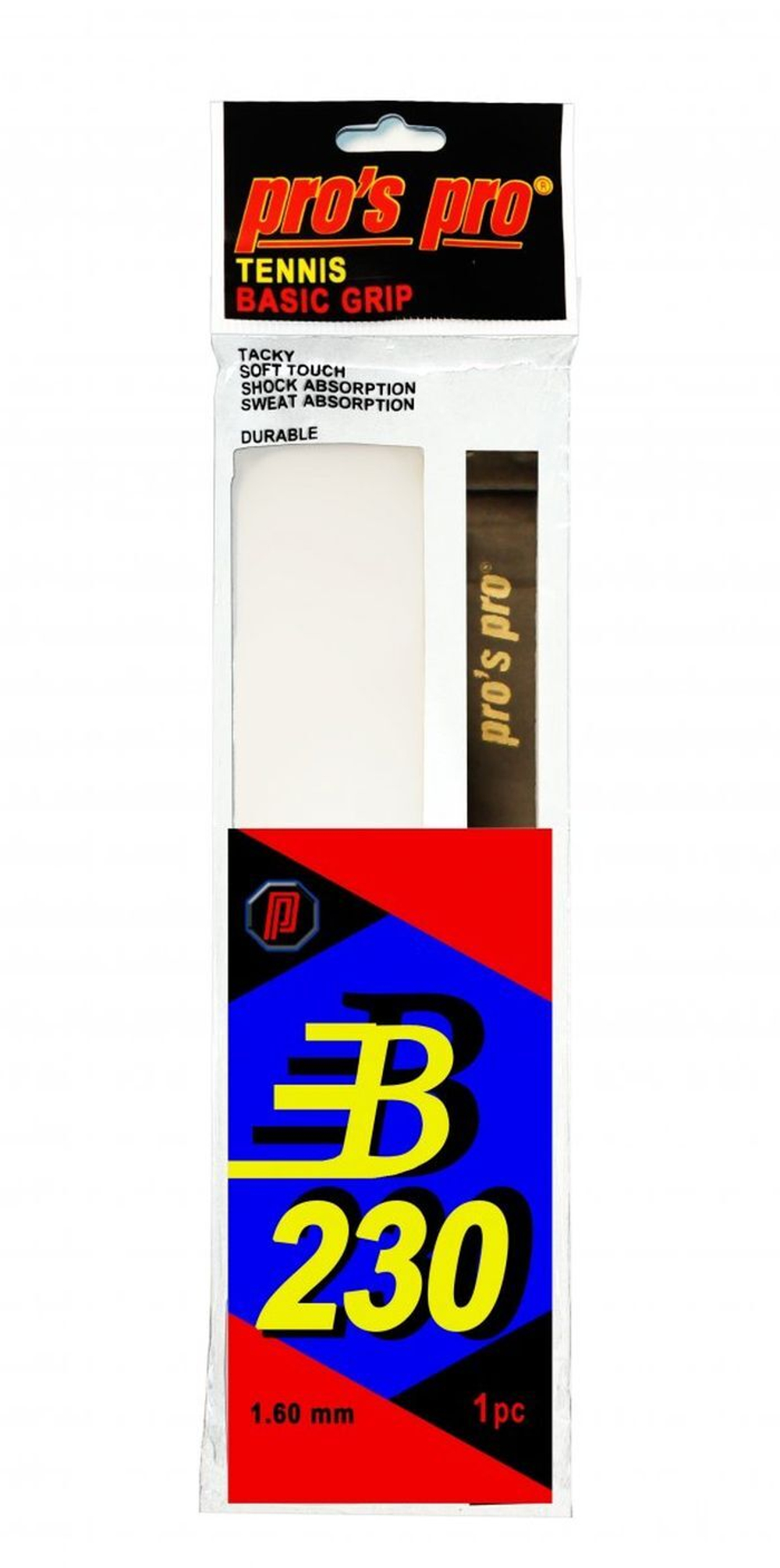 Теннисные намотка базовая Pro's Pro Basic Grip B 230 1P - белые