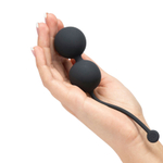 Черные вагинальные шарики 3,6см Fifty Shades of Grey Tighten and Tense Silicone Jiggle Balls