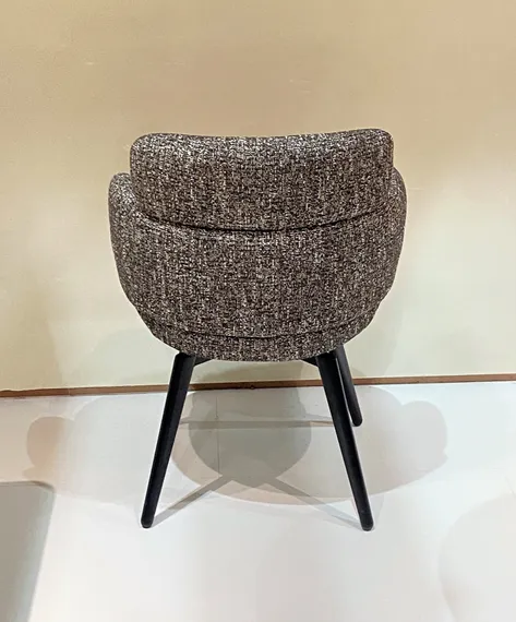 Крутящийся стул 4953, серо-коричневая рогожка