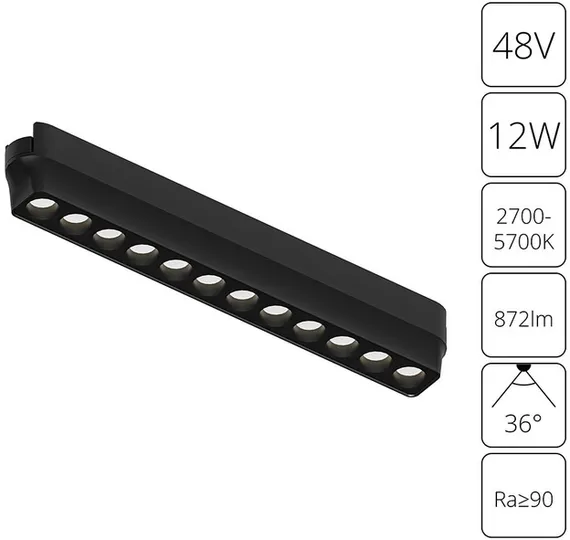 Трековый светильник Rapid A2954PL-1BK Arte Lamp