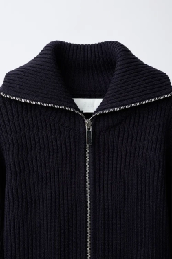 ZARA КАРДИГАН В РУБЧИК, МОРСКОЙ СИНИЙ