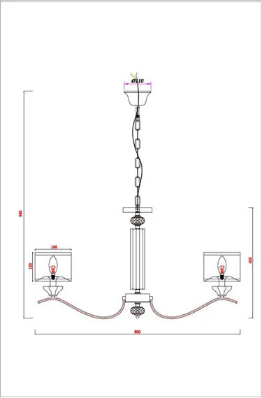 Подвесная люстра Alhena A4091LM-8CC Arte Lamp