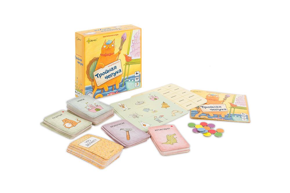 Игра настольная Тройная чепуха, Эврикус BG-11006