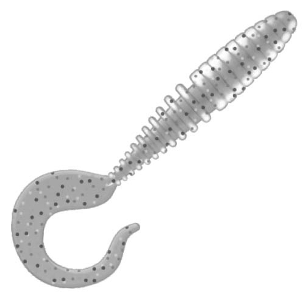 Приманка ZUB-TWIST  90мм(3,5")-5шт, (цвет 501) серый с блестками