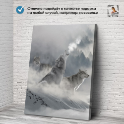Картина karTTina "Три обезьянки", 150 см х 70 см