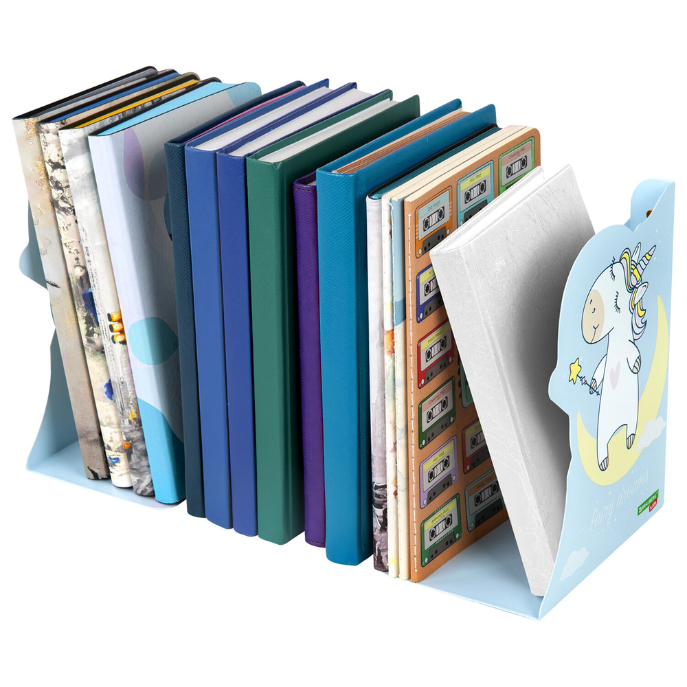 Подставка-держатель для книг и учебников фигурная BRAUBERG KIDS "Unicorn" раздвижная, металл, 238069