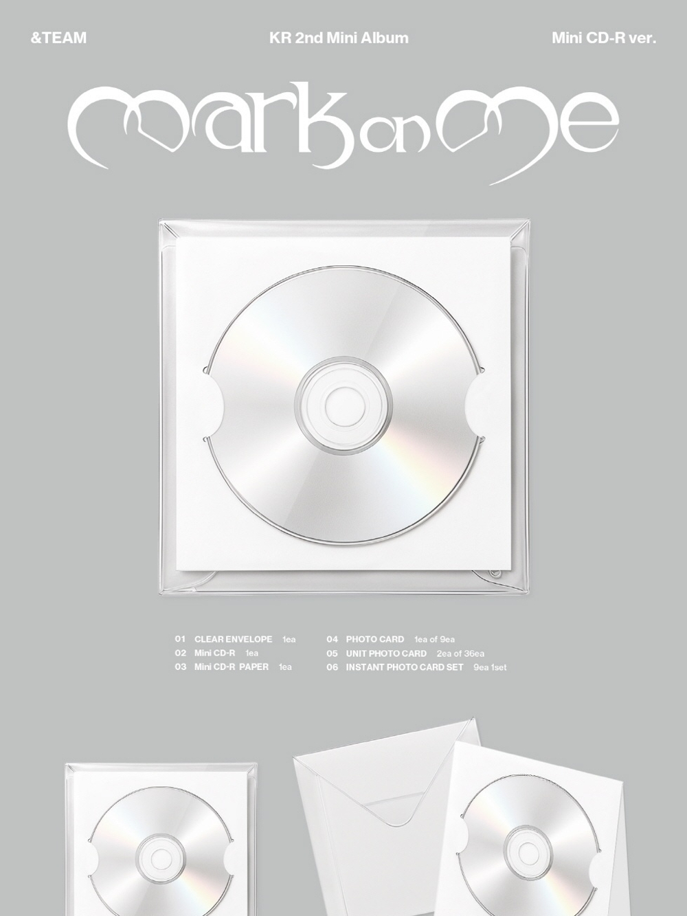 Альбом &TEAM - Mark on Me KR 2nd Mini Album Mini CD-R Version
