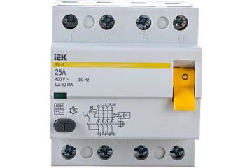 УЗО IEK 4Р 25А 30мА ВД1-63