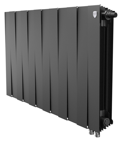 Радиатор Royal Thermo PianoForte 500 VR80 Noir Sable - 12 секций нижнее подключение (правое)