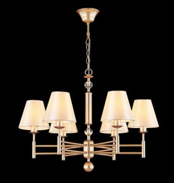 Люстра подвесная Flavio SP6 золото Crystal Lux