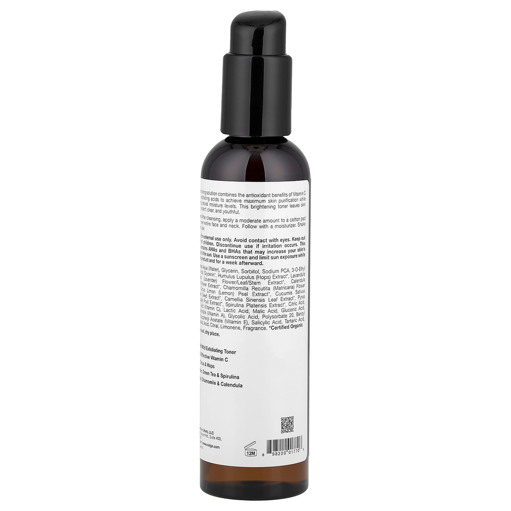 California Gold Nutrition, тонер с витамином C, осветляющий эффект, 177 мл (6 жидк. унций)